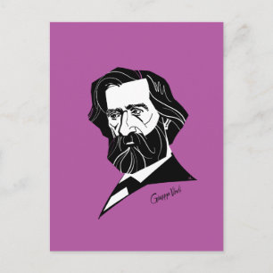 Giuseppe Verd Vykort