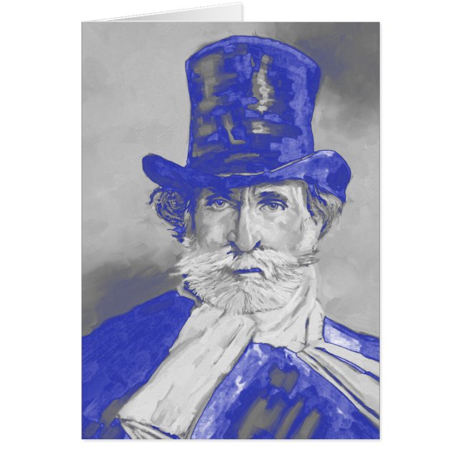 Giuseppe Verdi Hälsningskort (Framsidan)