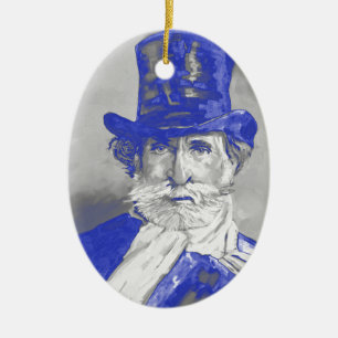 Giuseppe Verdi Julgransprydnad Keramik