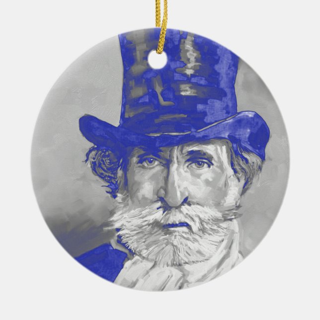 Giuseppe Verdi Julgransprydnad Keramik (Framsidan)
