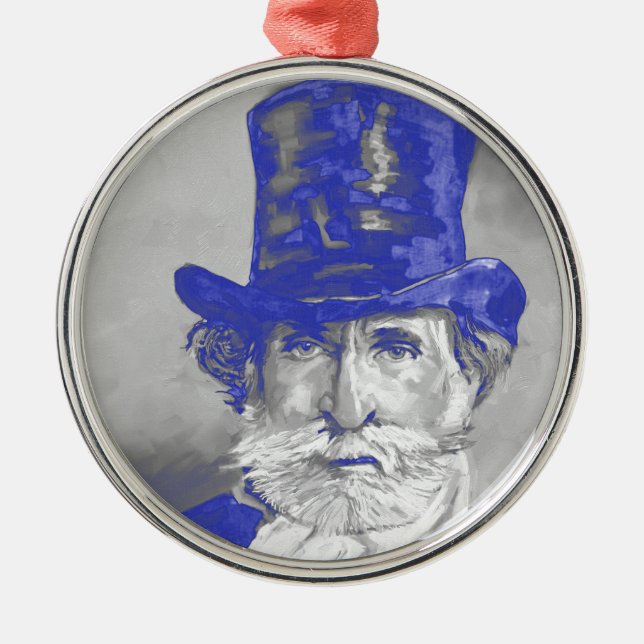 Giuseppe Verdi Julgransprydnad Metall (Framsidan)