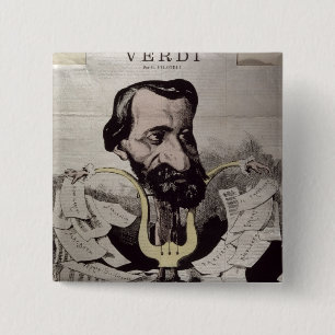 Giuseppe Verdi, karikatyr, 1860's Knapp