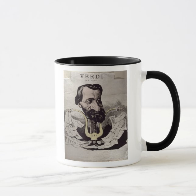 Giuseppe Verdi, karikatyr, 1860's Mugg (Höger)