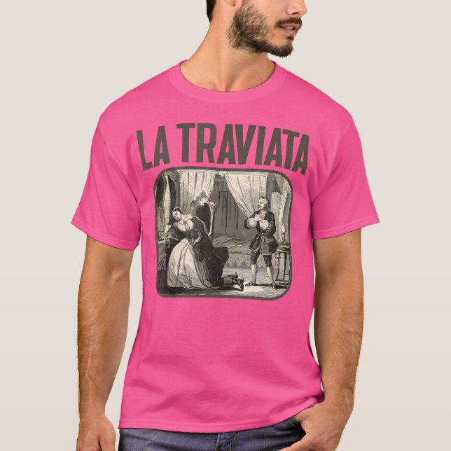 Giuseppe Verdi La Traviata Opera Design for a Oper T Shirt (Framsida)