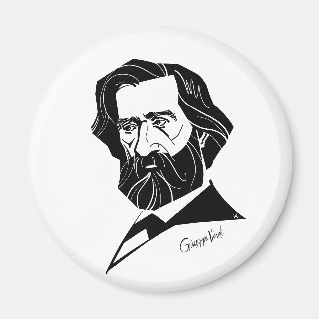 Giuseppe Verdi Magnet (Framsidan)