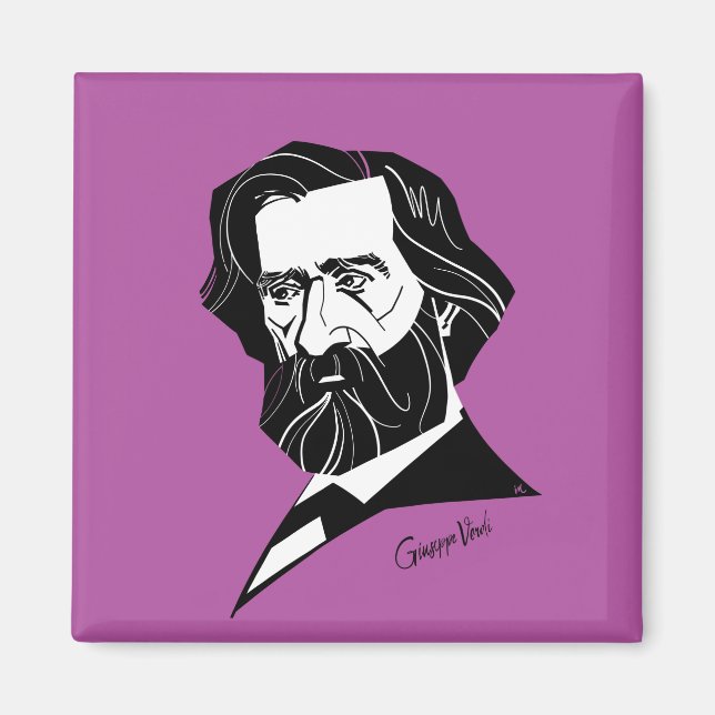 Giuseppe Verdi Magnet (Framsidan)
