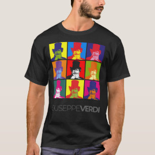 Giuseppe Verdi pop-art porträtt poster T Shirt