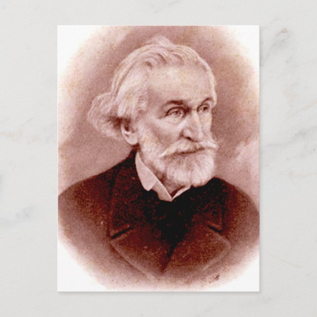 GIUSEPPE VERDI (porträtt från tidigt 1900-talets v Vykort (Framsida)