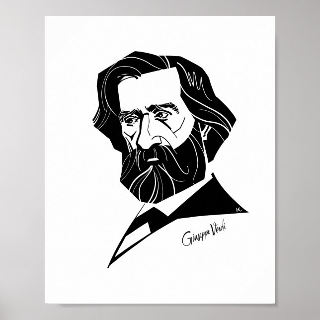 Giuseppe Verdi Poster (Framsidan)
