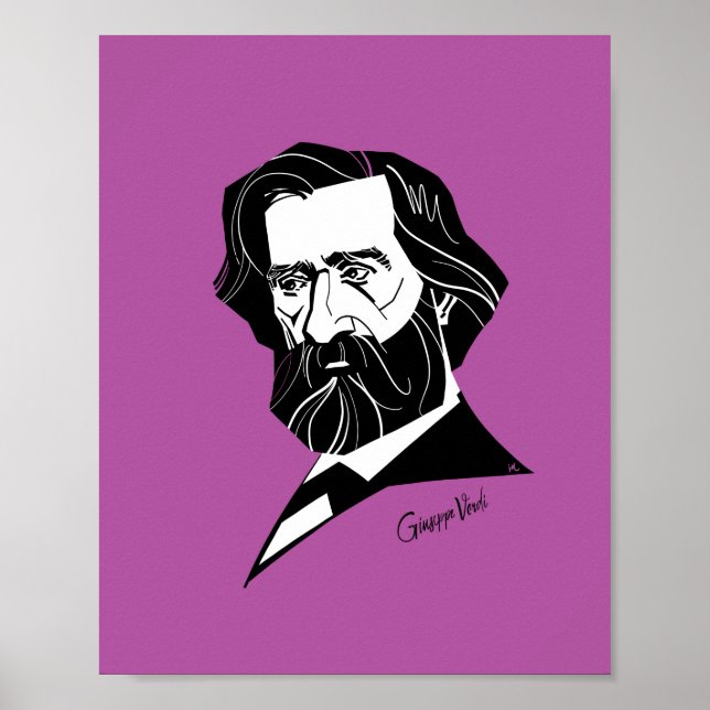 Giuseppe Verdi Poster (Framsidan)