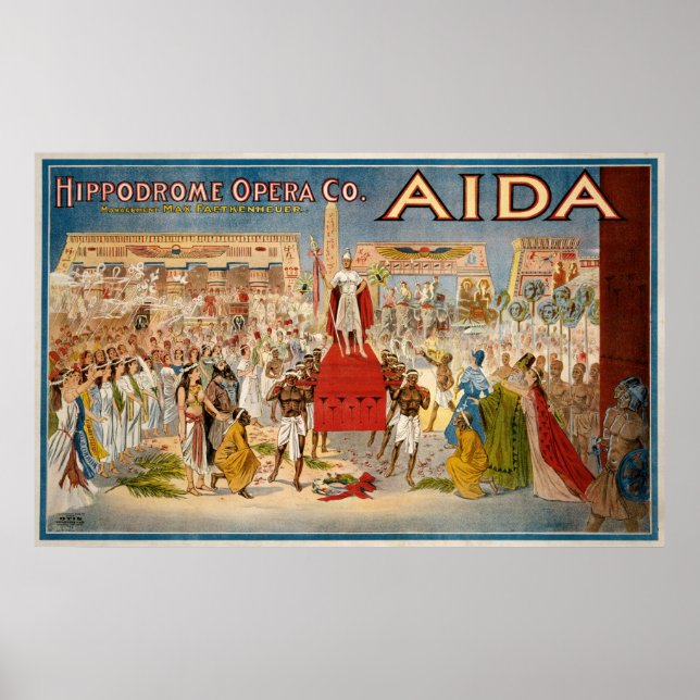 Giuseppe Verdis's Aida Poster (Framsidan)
