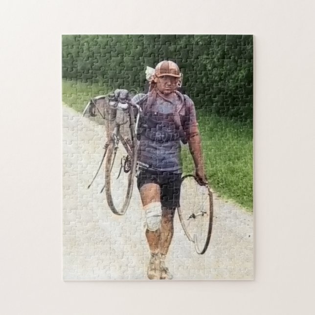 Giusto Cerutti Italienska Tour de Frankrike Wrecke Pussel (Vertikal)