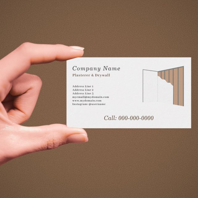 Givare och Drywall Visitkort (Drywall Business Card)