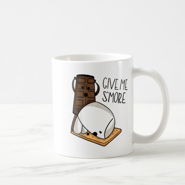 Give Me S’more Chocolate Adult Joke Funny Quote  Kaffemugg (Höger)