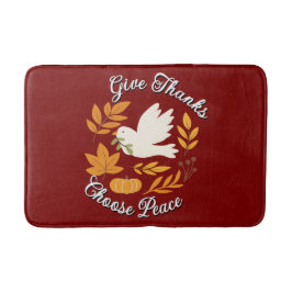 'Give Thanks, Choose Peace' Bath Mat Badrumsmatta