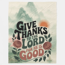 Give Thanks - Christian Fleecefilt