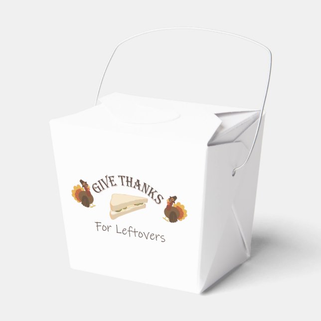 Give Thanks For Leftovers Presentaskar (Framsidan Sidan)