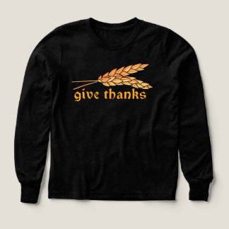 Give thanks wheat stalks  t shirt