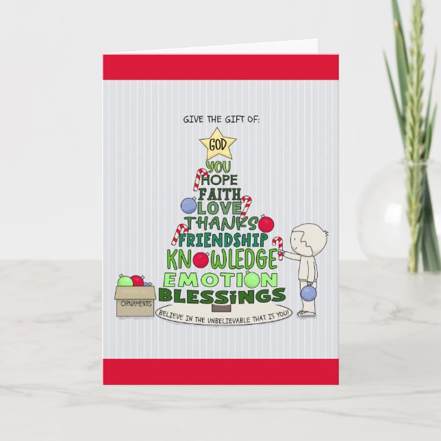 Give the Gift of: Word Tree  Kort (Framsida)