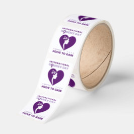 Give To Gain International Women's Day 2026 Fyrkantigt Klistermärke