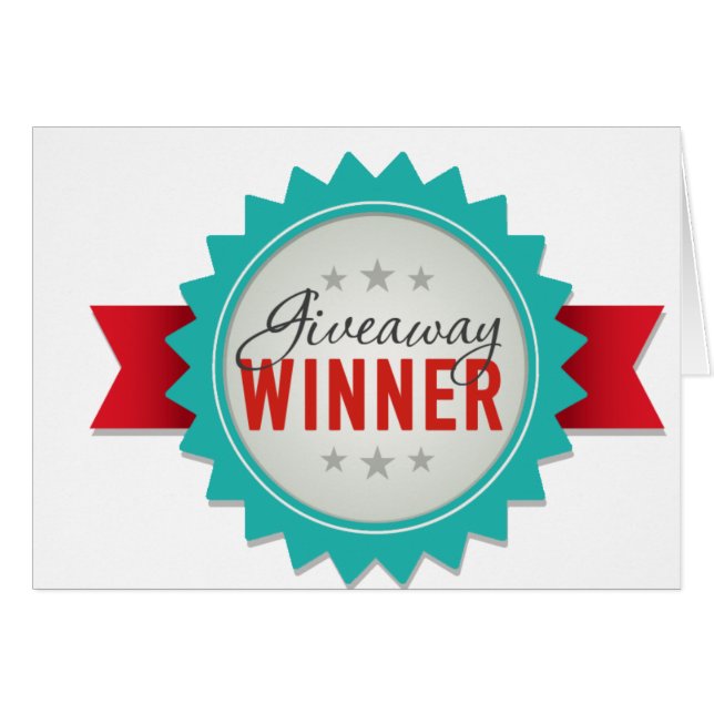 Giveaway Winner Hälsningskort (Framsidan Horizontal)
