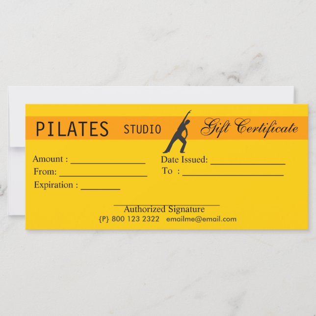 Giveaways för kvinnliga Fitness Pilates (Framsida)