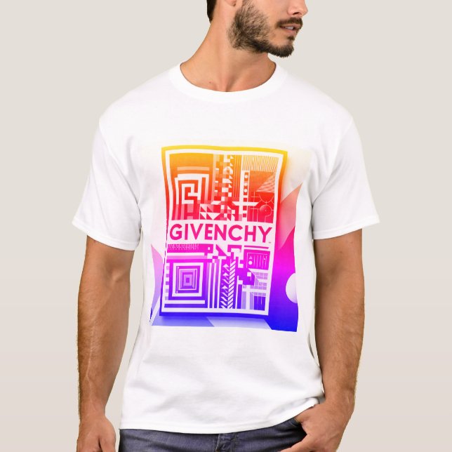 "Givenchy Namnteckning: Text Art T-shirts (Framsida)