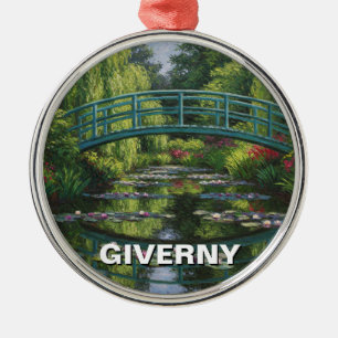 Giverny Frankrike Travel Julgransprydnad Metall