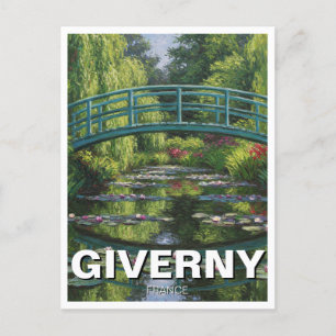 Giverny Frankrike Travel Vykort