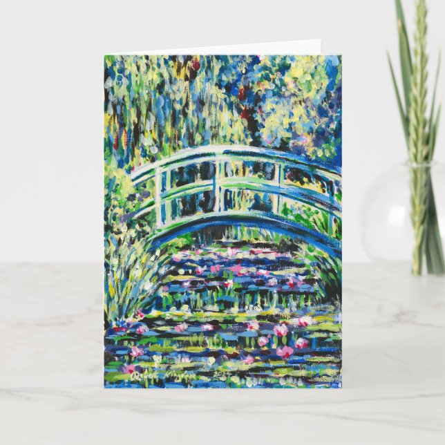 Giverny Reflection - Tack Kort (Framsida)