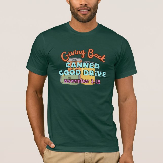 Giving Back Canned Good Drive 2025 edition T-Shirt (Framsida)