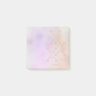 Giving flowers(pattern) post-it block