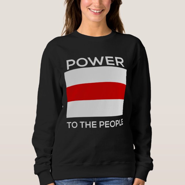 Giving power to belarusians t shirt (Framsida)