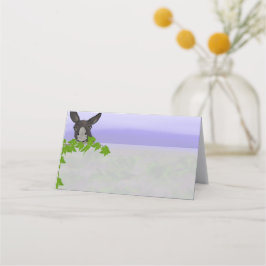 Givkalk och platskort för löv från Santorini Placeringskort