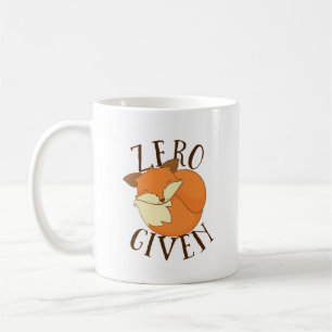 Givna rävar nolla kaffemugg