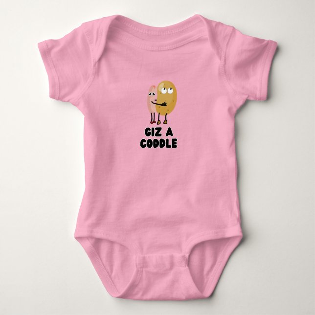 Giz a Coddle - Bebis  - Irländsk humor T Shirt (Framsida)