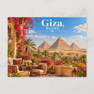 Giza Egypten Pyramider Resa Vykort