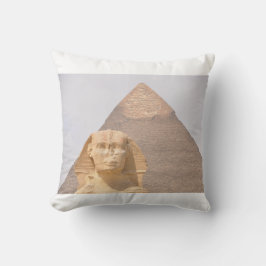 Giza Egypten Sfingen Monument Öken Stora pyramiden Kudde