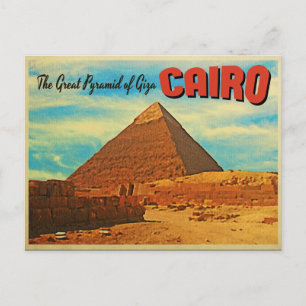 Giza Pyramid Cairo Egypten Vykort