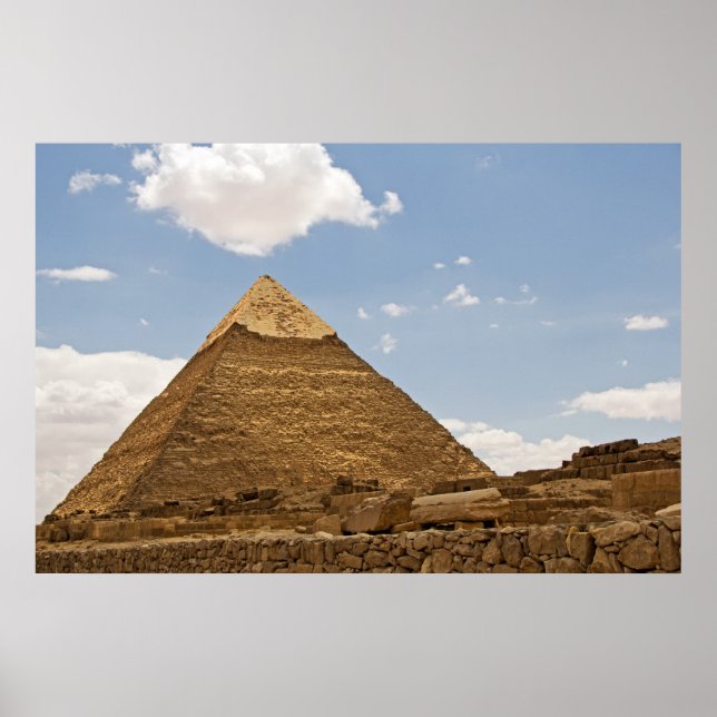 Giza Pyramid Fotografi Poster (Framsidan)