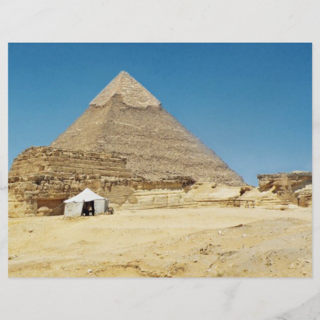 Giza Pyramid Fotografi Reklamblad (Framsidan)