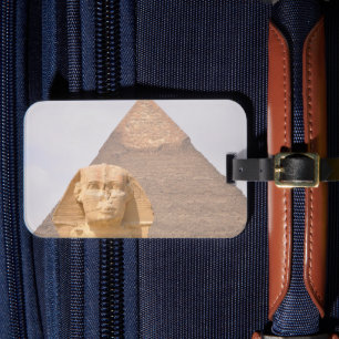 Giza pyramider Sfinksen farao forntida Egypten res Bagagebricka