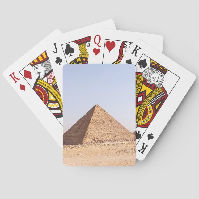 Giza pyramidfotografering casinokort (Baksidan)