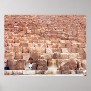 Giza pyramidkomplex. Även kallad Giza Necrop Poster