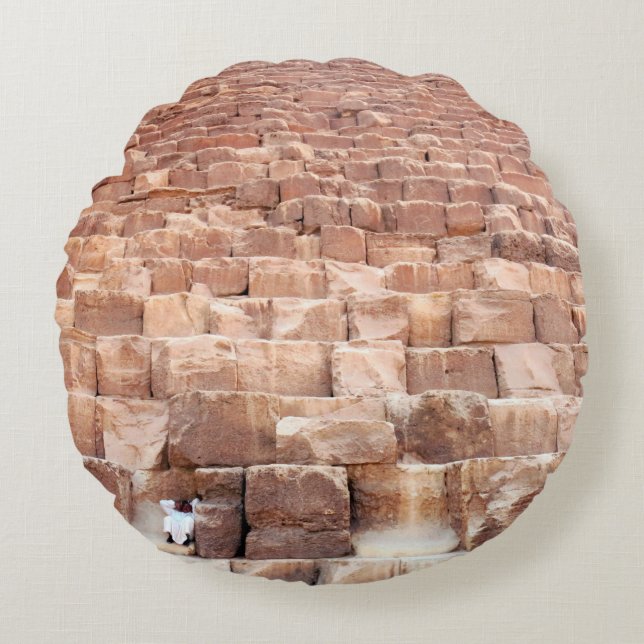 Giza pyramidkomplex. Även kallad Giza Necrop Rund Kudde (Framsidan)