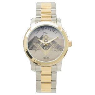 Giza Pyramids Masonic Monogrammed Watch Armbandsur