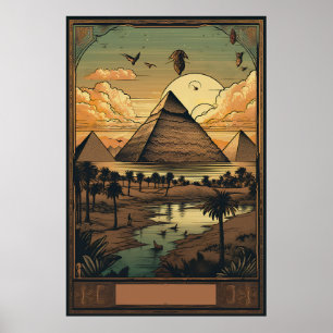 Giza Reseskryck, Giza - Egypt Respresent Poster