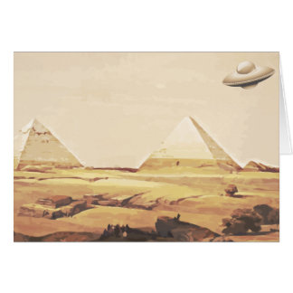 Giza Spaceship Hälsningskort