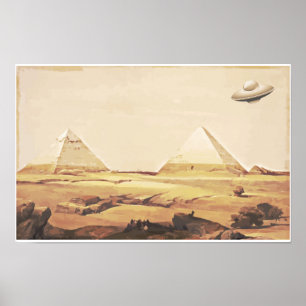 Giza Spacesship Poster