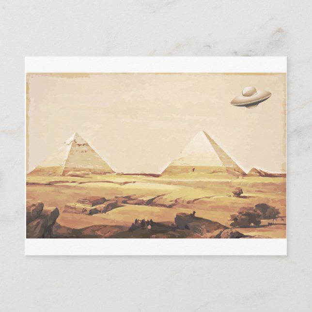 Giza Spacesship Vykort (Framsida)